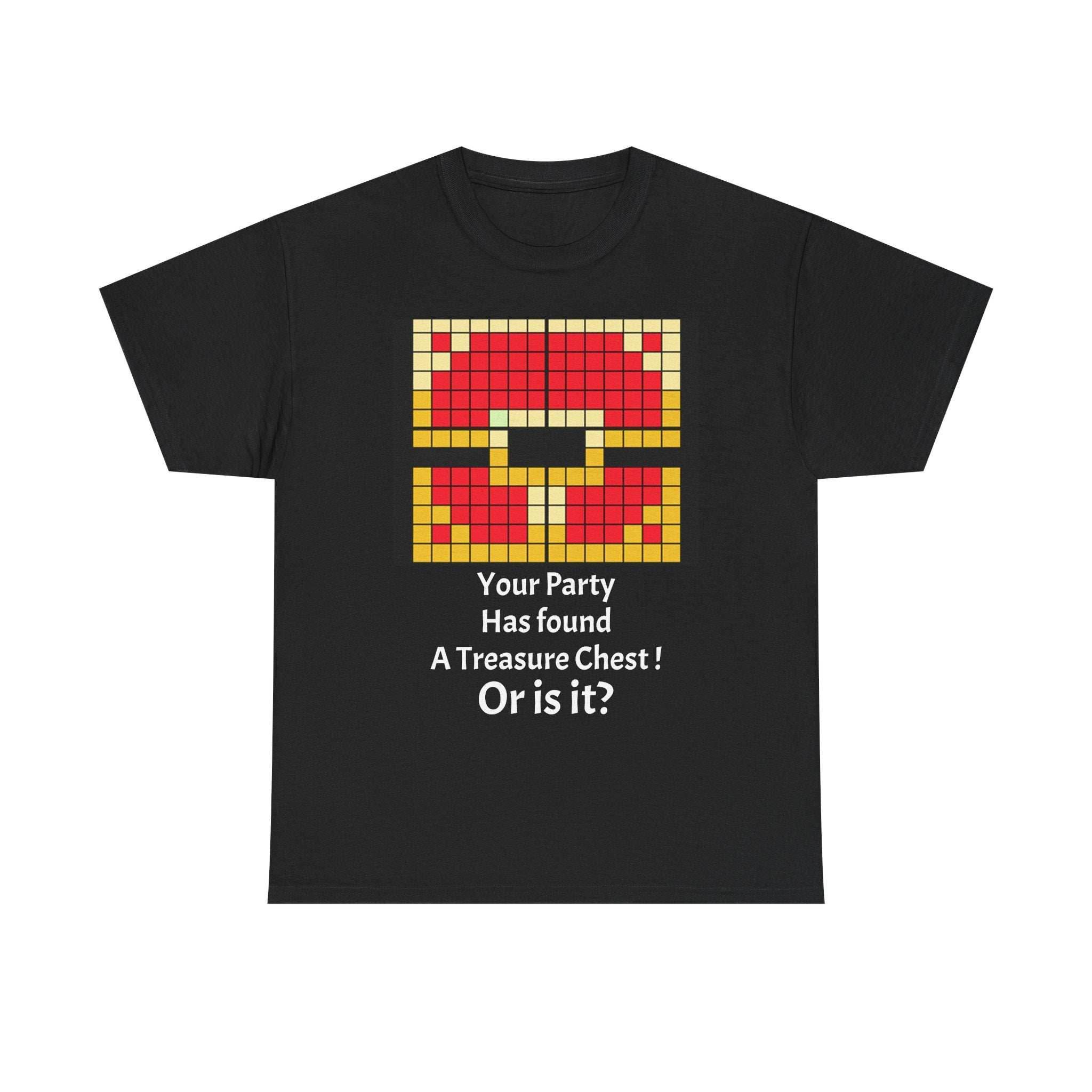 Your party has found a treasure chest! Unisex Heavy Cotton Tee - Black / S