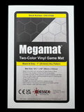 [Preorder] Megamat® 1" Reversible Blue-Green/Black-Grey Squares/Hexes (34½" x 48" Playing Surface) [Multiple Options]