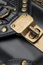 Steampunk Rivet Decor Multipurpose Crossbody Bag