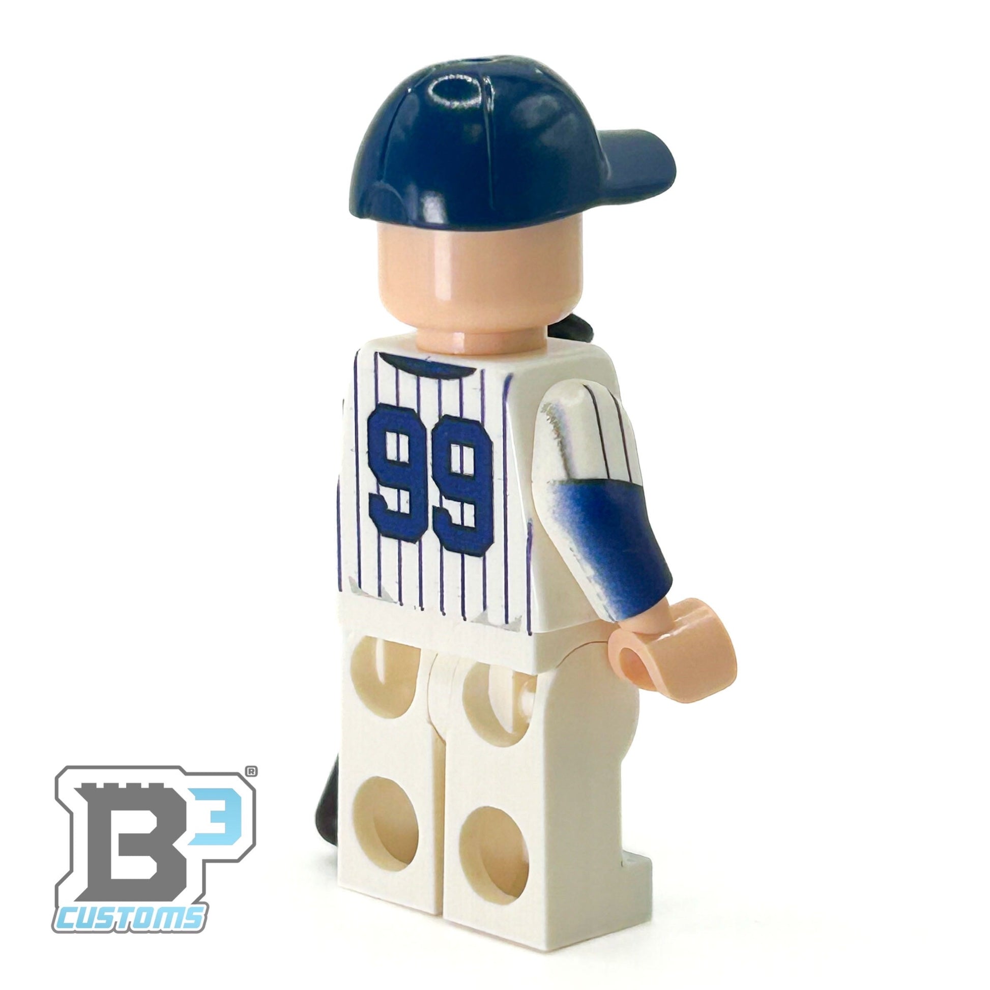 #99 Judge NY Baseball Player Minifig made using LEGO parts - B3 Customs