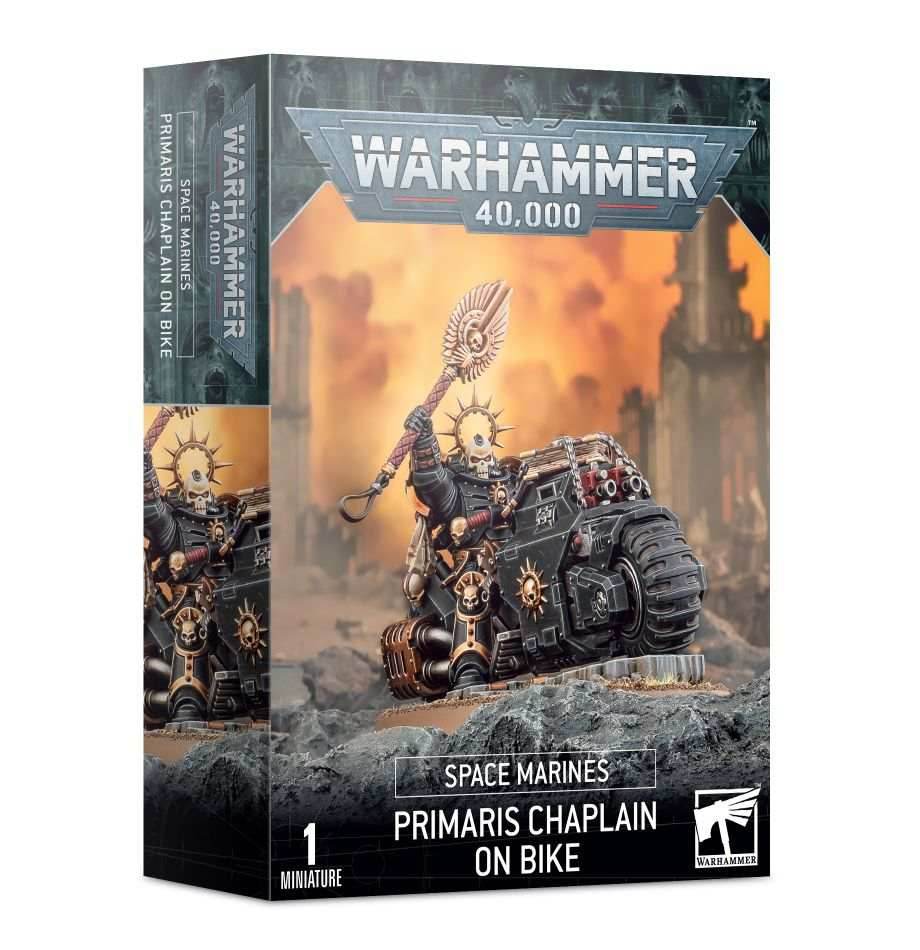 Warhammer 40K: Space Marines - Primaris Chaplain On Bike - 