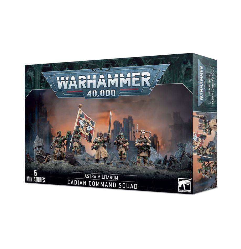 Warhammer 40k Astra Militarum Cadian Command Squad - 