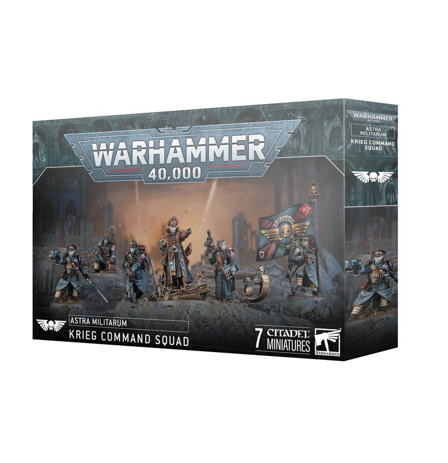 Warhammer 40k Astra Militarum Krieg Command Squad - 