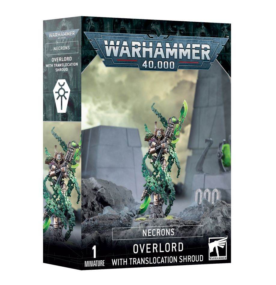 Warhammer 40k Necrons: Overlord with Translocation Shroud - 