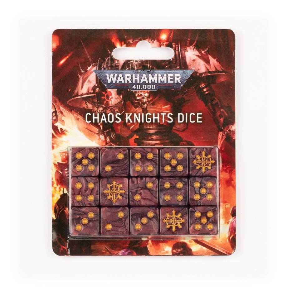 Warhammer 40K: Chaos Knights - Dice Set (2023) - 