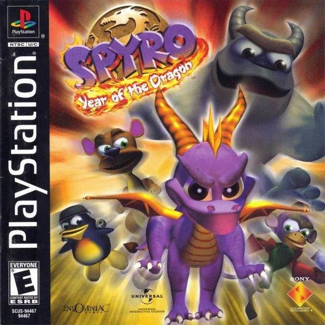 Spyro: Year of the Dragon (Playstation) - Game Manual Only
