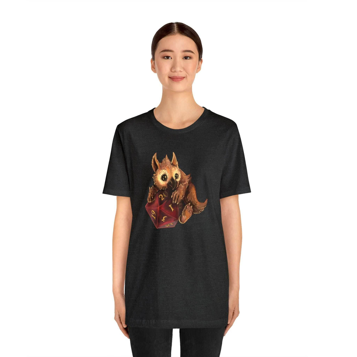 Owliver with High Variance D20 Short Sleeve Tee - Athletic Heather / S