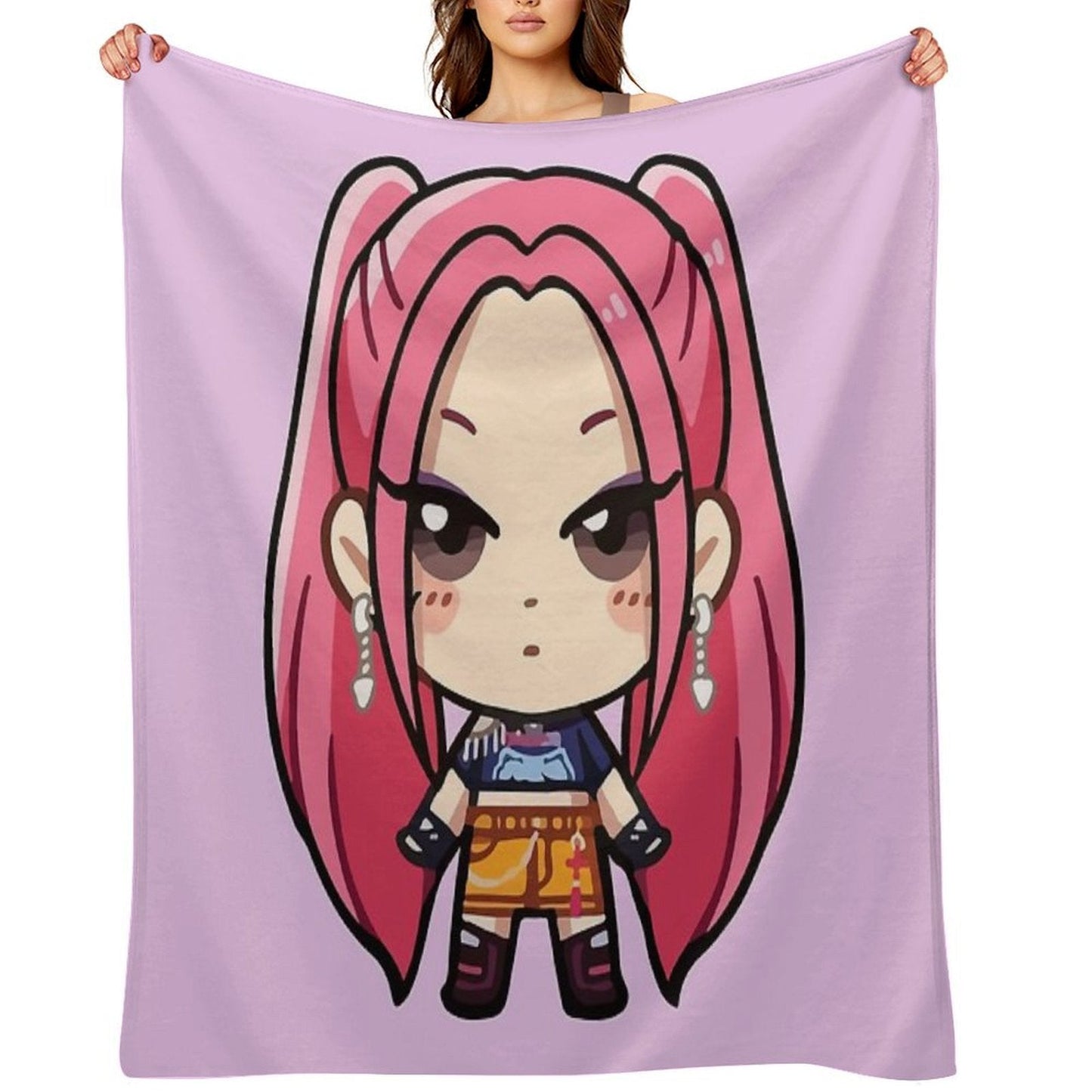 Mira Kpop Demon Hunters Throw Blanket