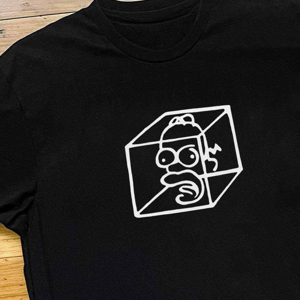Treehouse Of Horror '3D Homer' Black T-Shirt