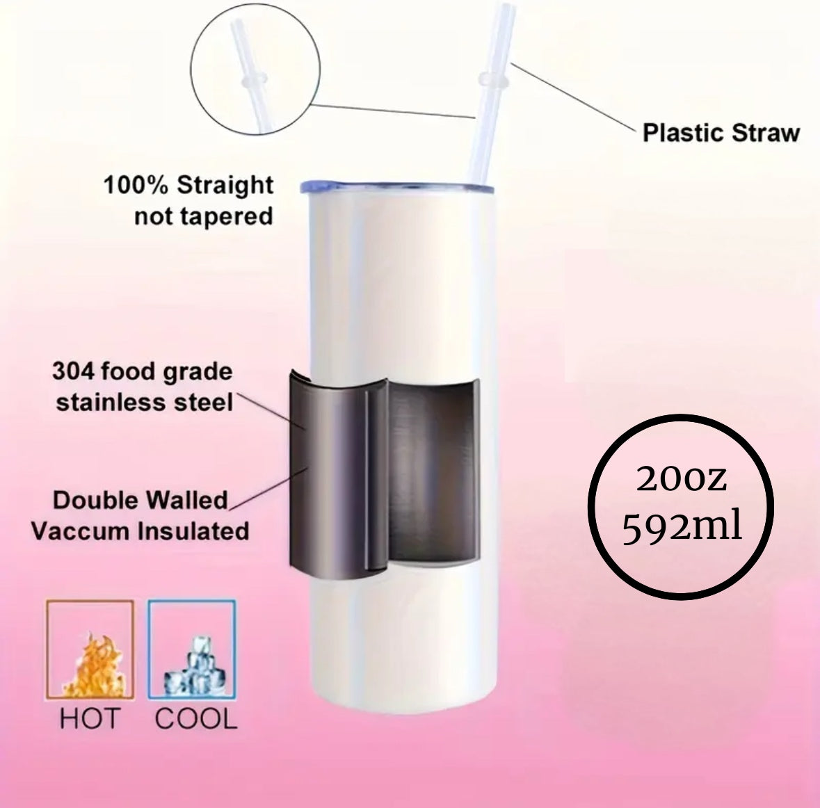 The Love of The Road | Supernatural 20oz Skinny Tumbler