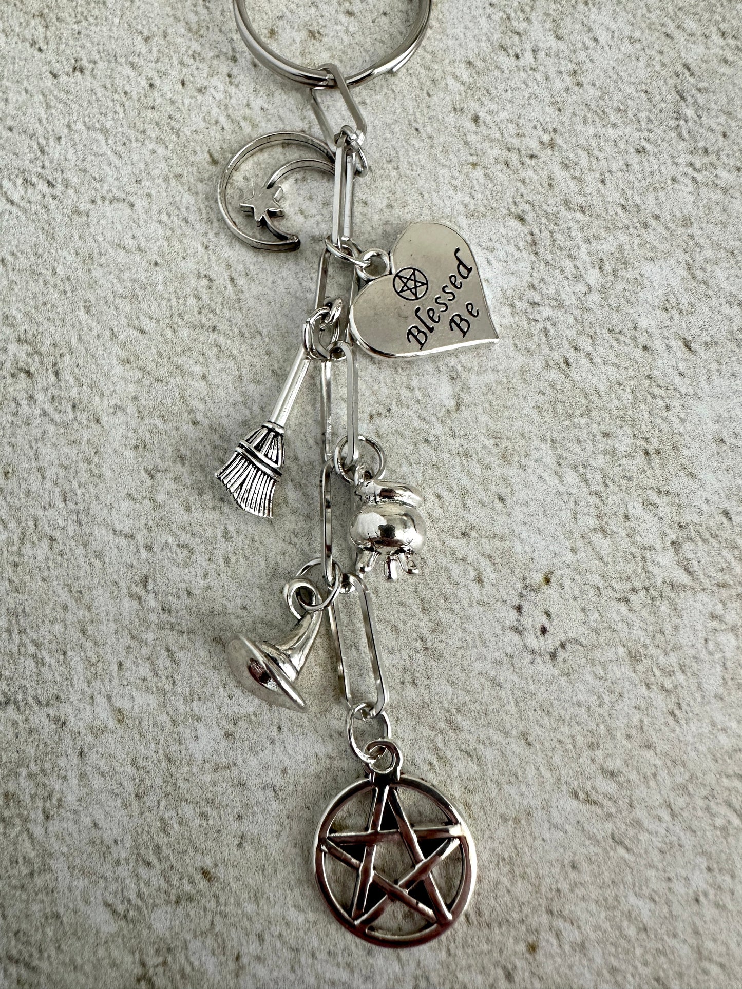 Witchy Bag Charm Keychain