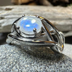 Blue Topaz Celtic Knot Ring