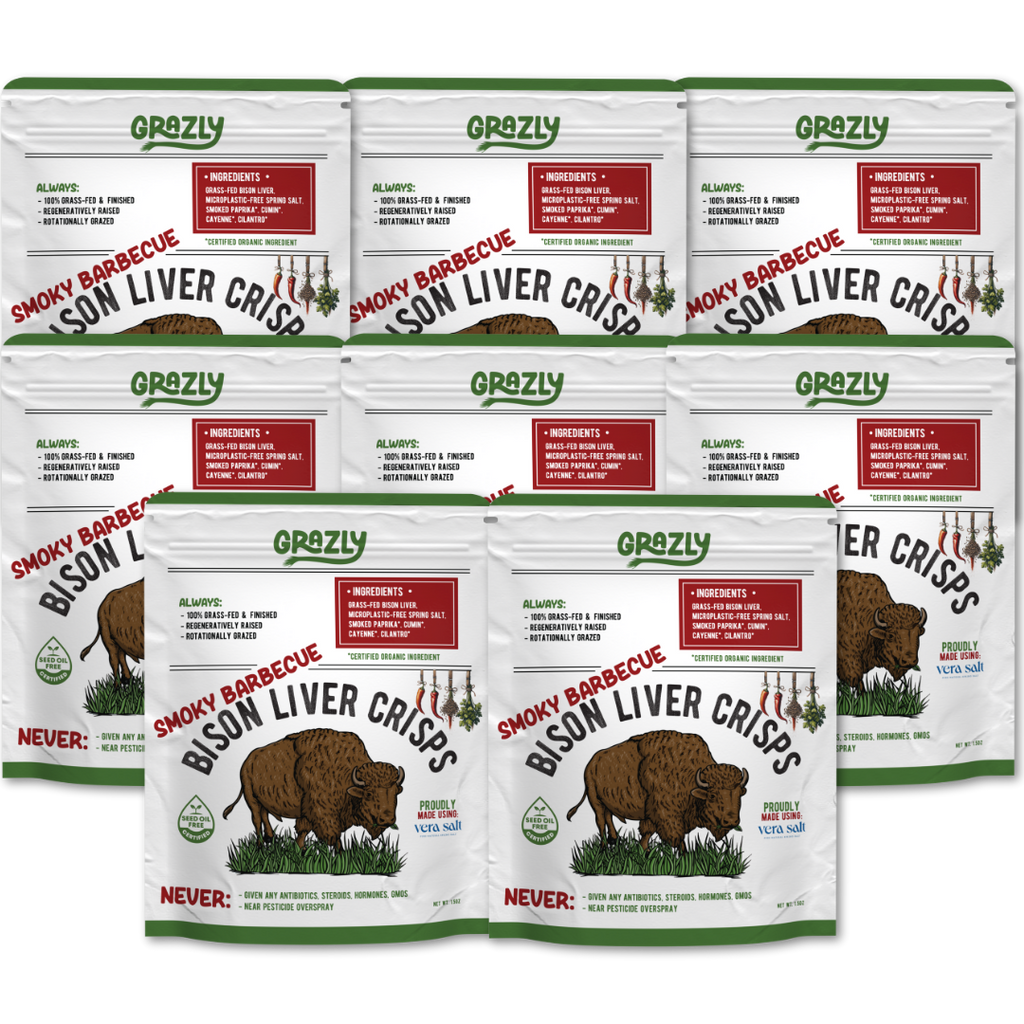 Bison Liver Crisps - 100% Grass-Fed/Finished