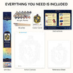 Hufflepuff Crest - Paint By Numbers Kit