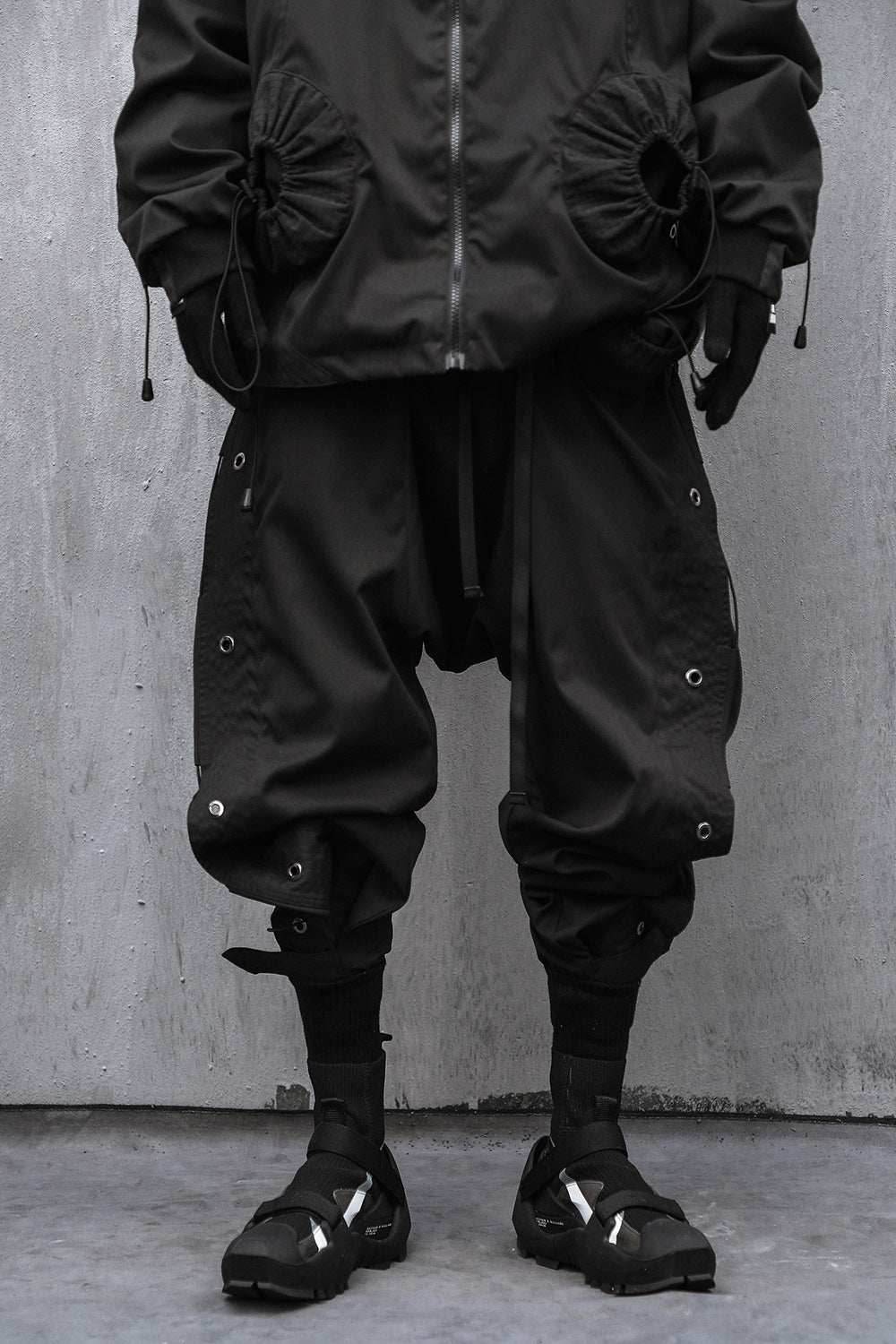 HiP22 Black Industrial Climber Pants - Black / S