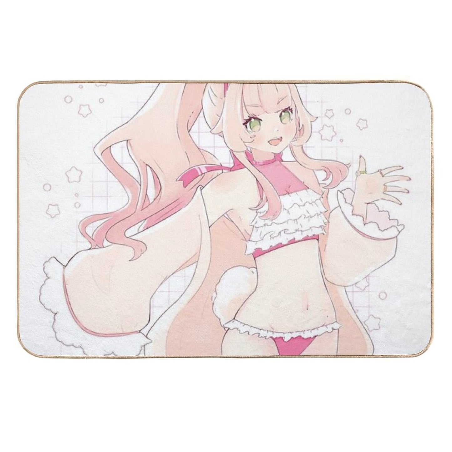 Summer Bun  Stain-Proof Bath Mat
