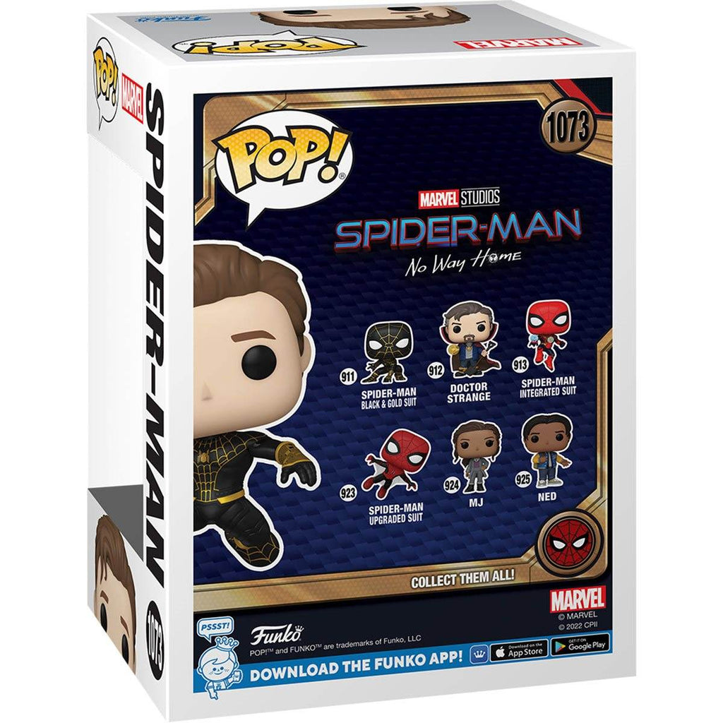 Funko Pop! Marvel: Spider-Man No Way Home - Unmasked Spider-Man Black Suit CHASE AAA Anime Exclusive - 