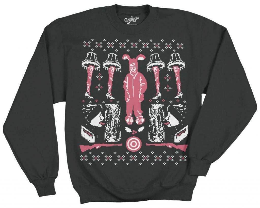 A Christmas Story Ugly Pattern Fleece Sweatshirt - S