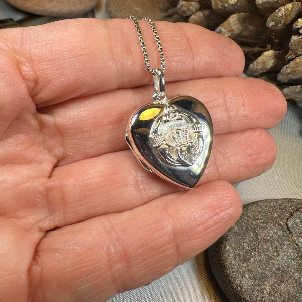 Aoife Claddagh Locket Necklace