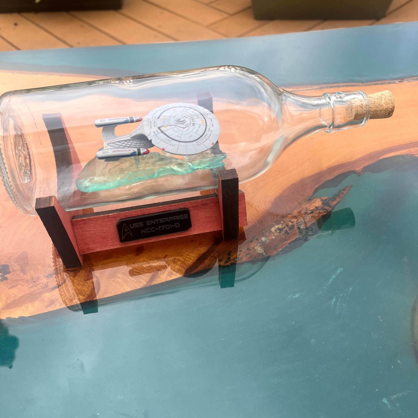 Star Trek NCC-1701-D Enterprise in a Bottle - 