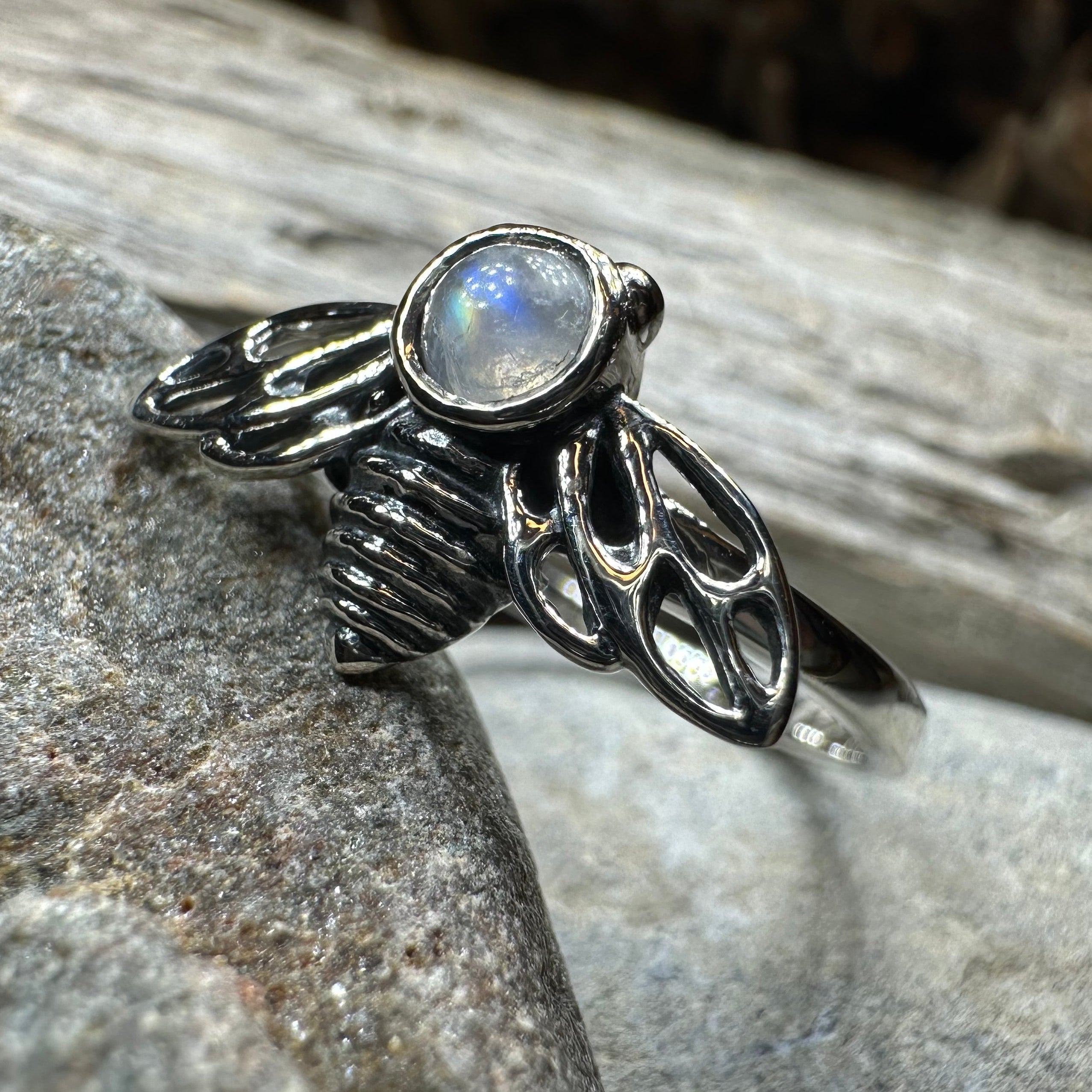 Tell the Bees Moonstone Ring