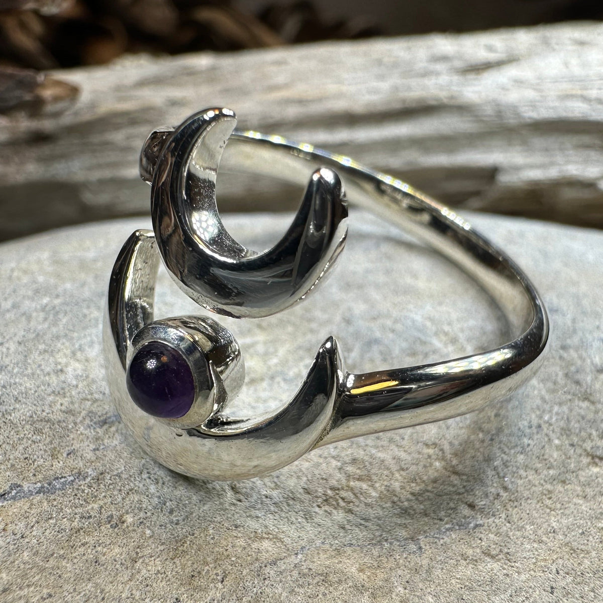 Double Crescent Moon Ring