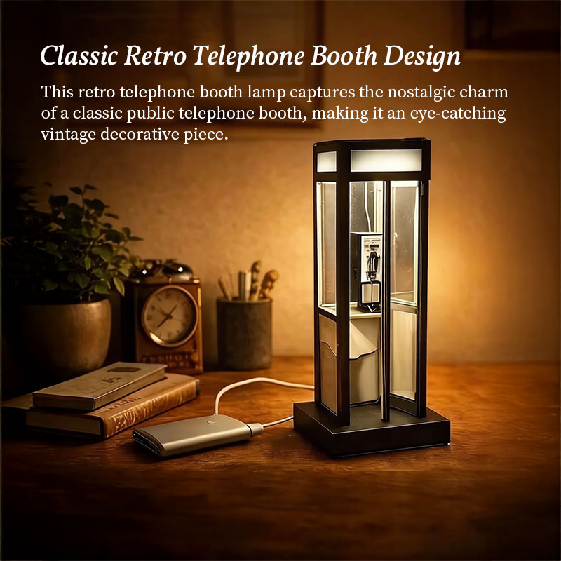 Phone Booth Table Lamp , insert a few coins and go anywhere in time.