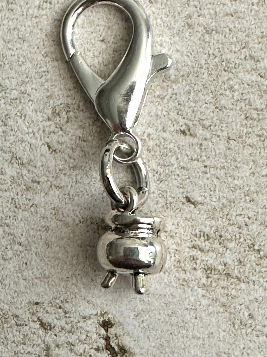 Witchy Mini Cauldron Zipper Pull Charm