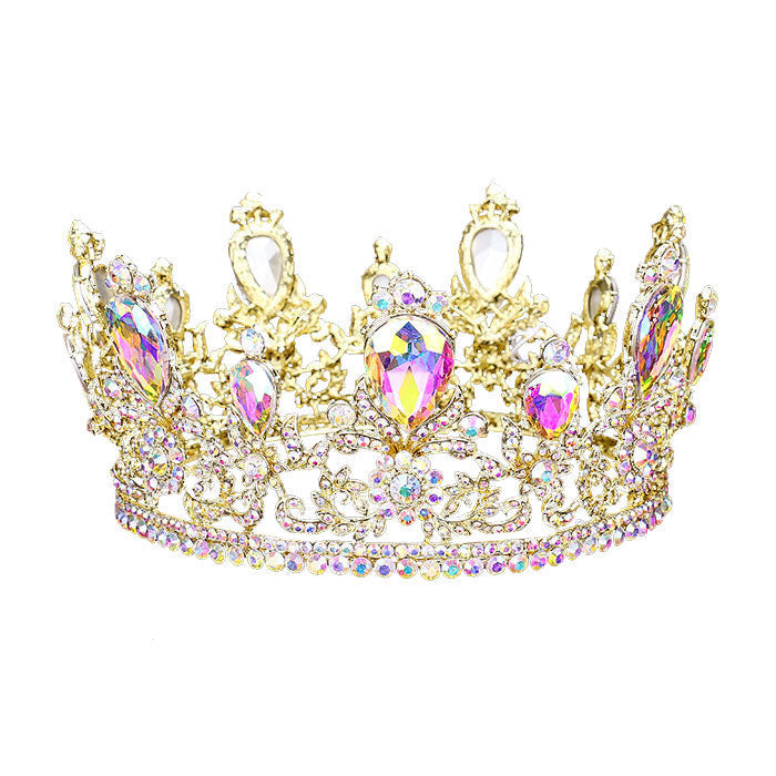 Glass Crystal Pageant Queen Tiara