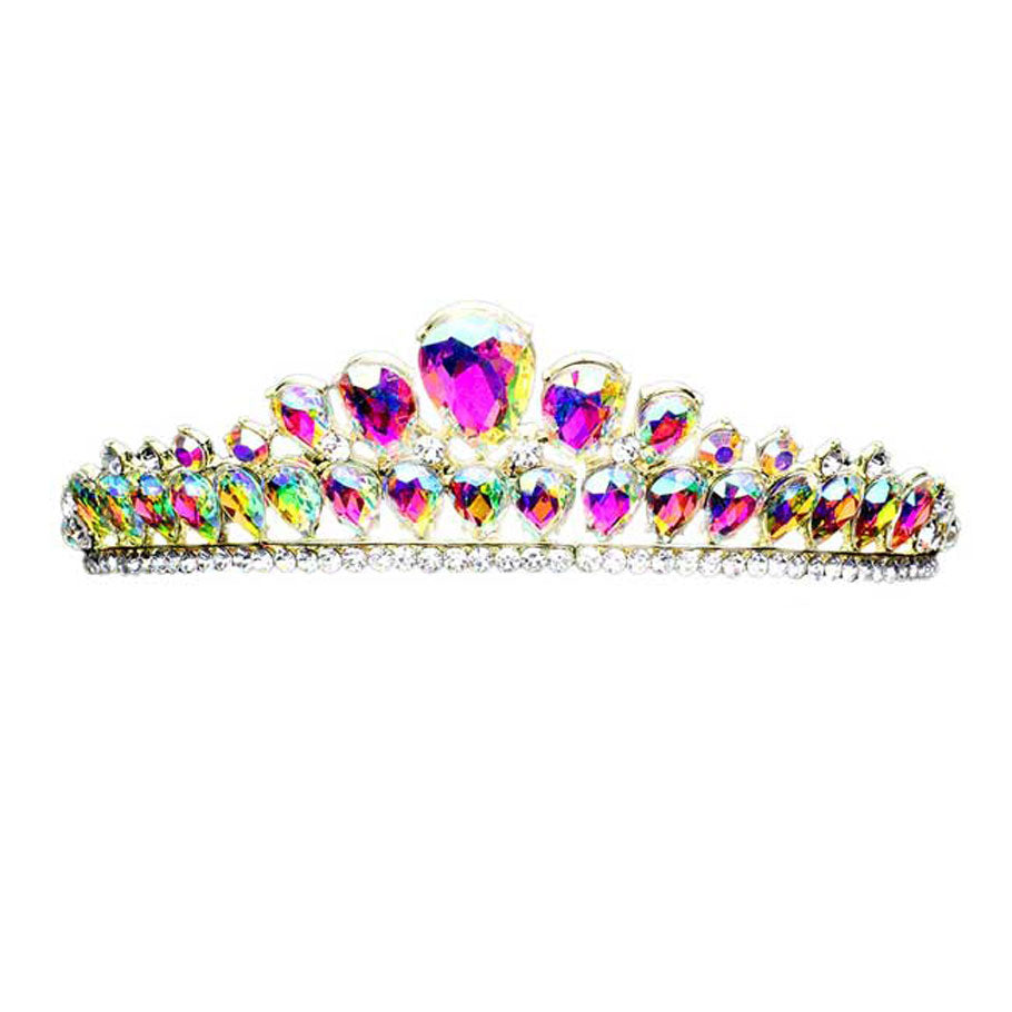 Teardrop Stone Cluster Princess Tiara