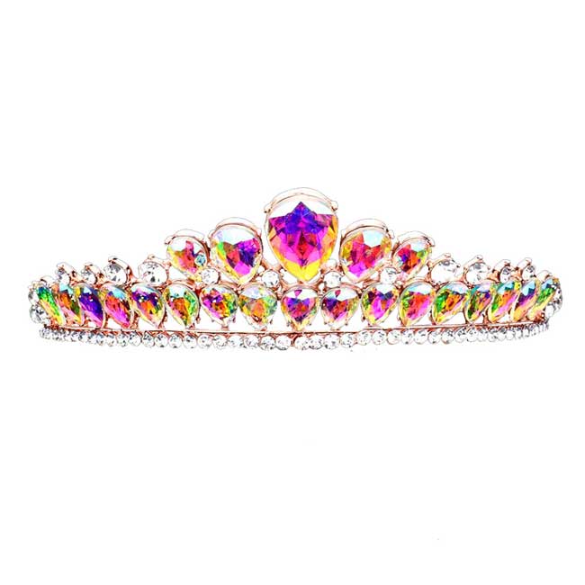 Teardrop Stone Cluster Princess Tiara