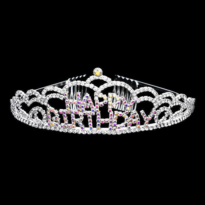 Crystal Rhinestone Happy Birthday Party Tiara