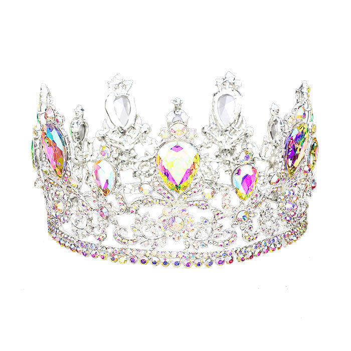 Glass Crystal Pageant Queen Tiara