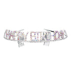 Happy Birthday Rhinestone Pave Party Tiara