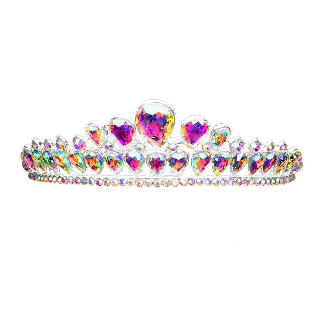 Teardrop Stone Cluster Princess Tiara