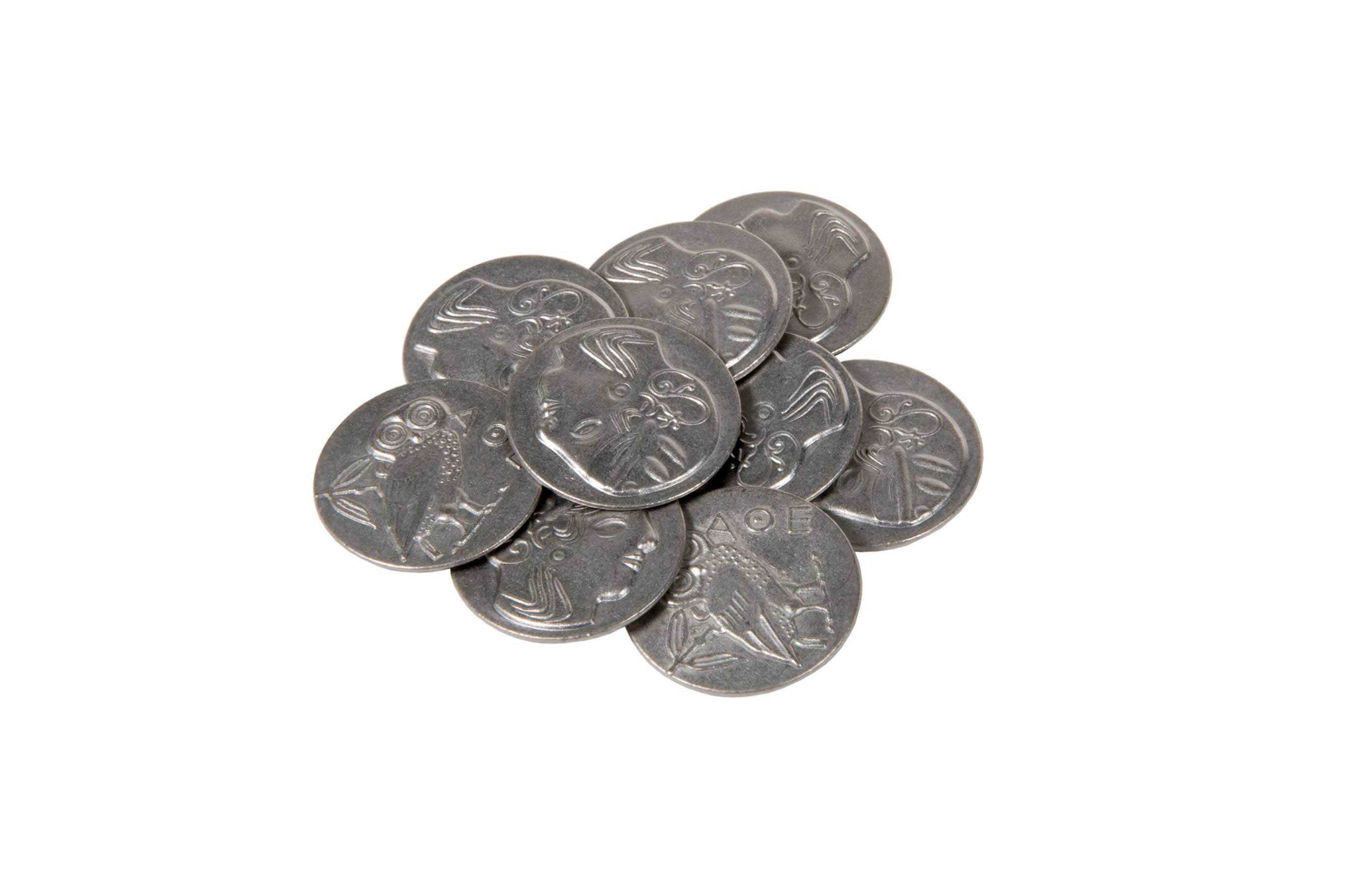 Ancient Greek Themed Gaming Coins - Large 30mm (9-Pack) - 