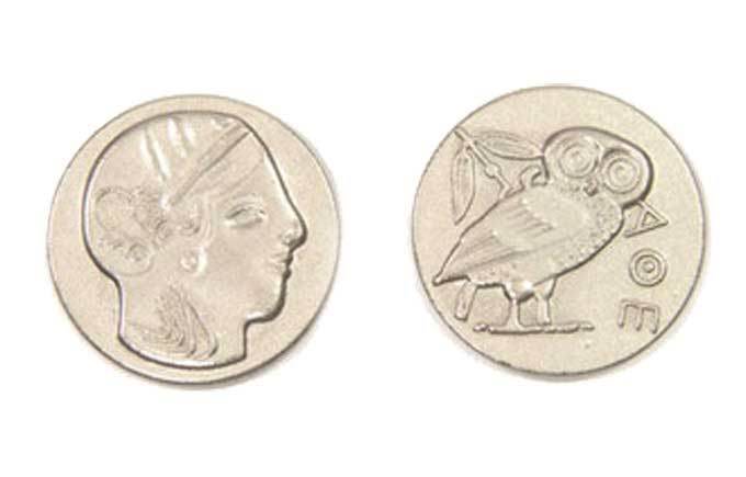 Ancient Greek Themed Gaming Coins - Large 30mm (9-Pack) - 