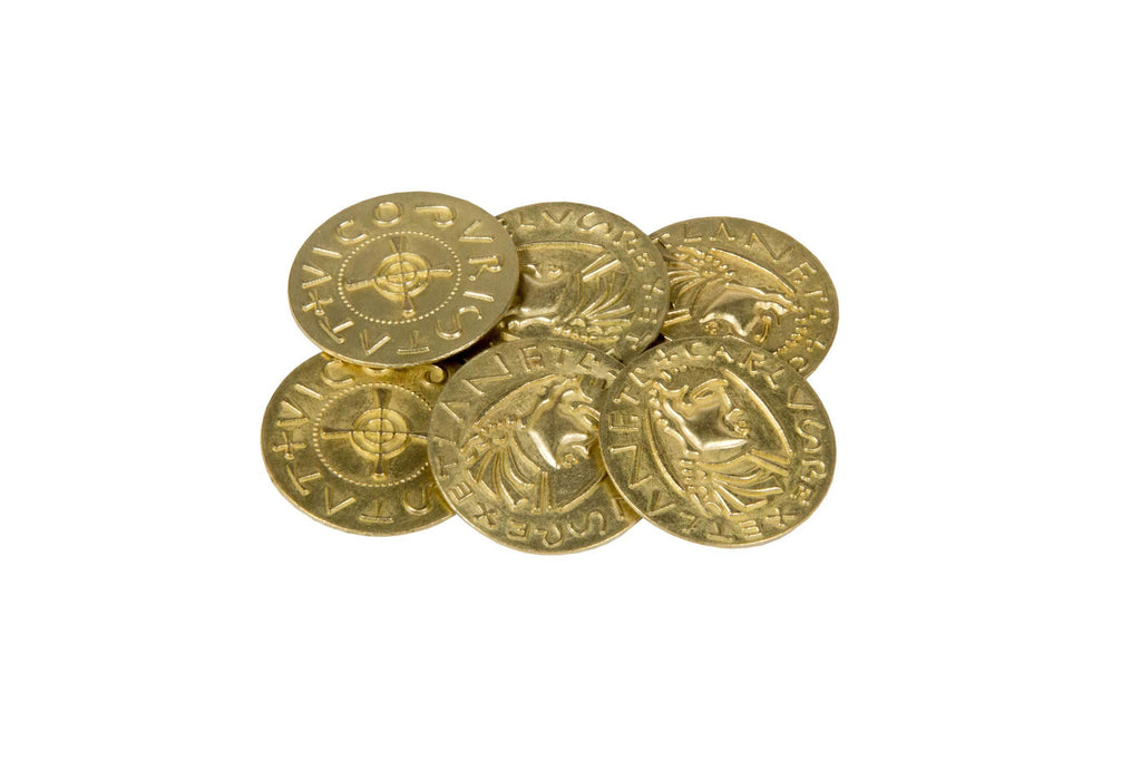 Middle Ages Themed Gaming Coins - Jumbo 35mm (6-Pack) - 