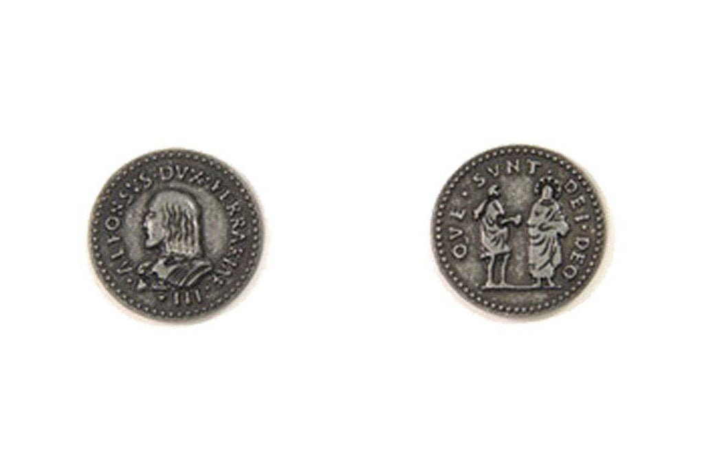 Renaissance Themed Gaming Coins - Small 20mm (15-Pack) - 