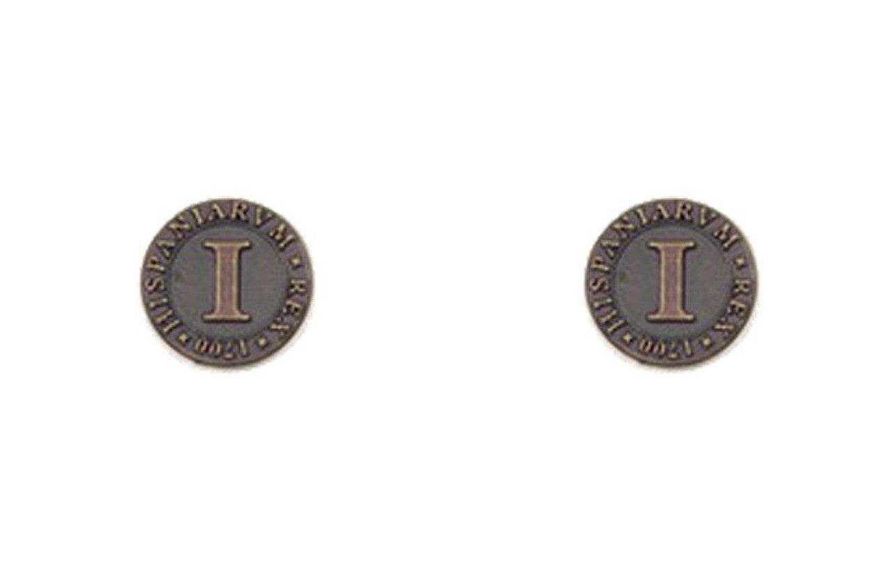Pirate Doubloons Themed Gaming Coins - Tiny 15mm (18-Pack) - 