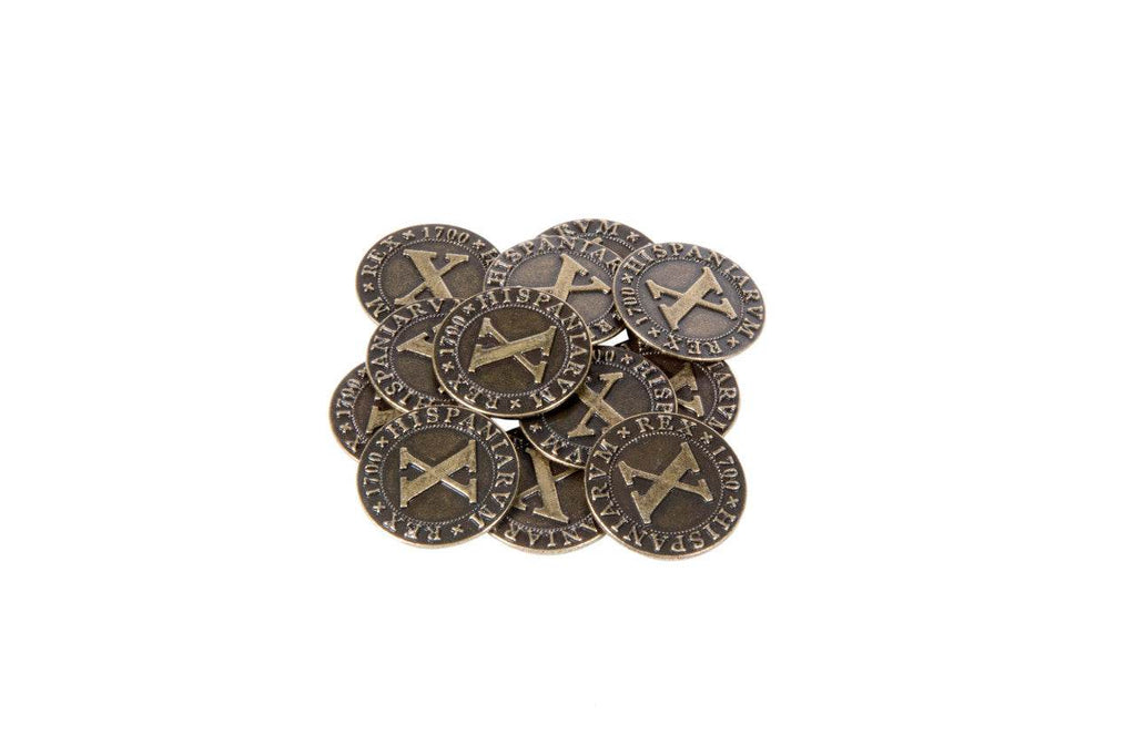 Pirate Doubloons Themed Gaming Coins - Medium 25mm (12-Pack) - 