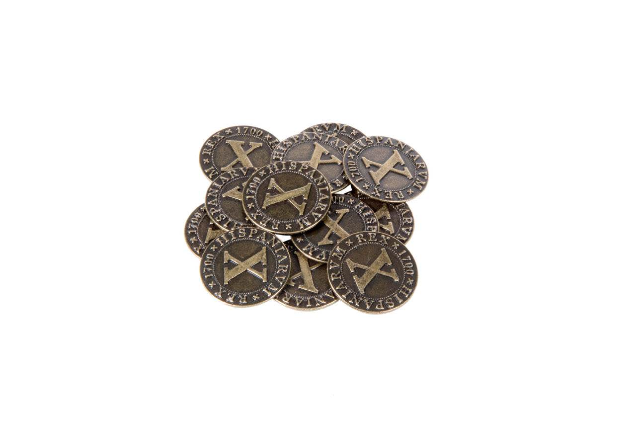 Pirate Doubloons Themed Gaming Coins - Medium 25mm (12-Pack) - 