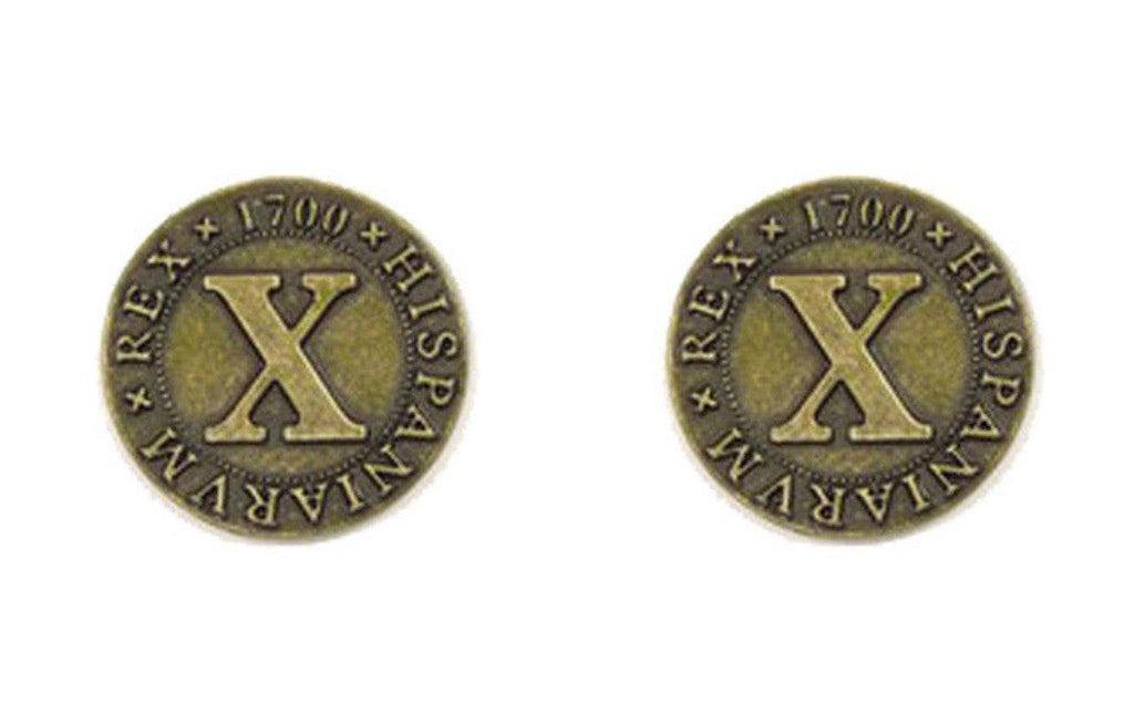 Pirate Doubloons Themed Gaming Coins - Medium 25mm (12-Pack) - 