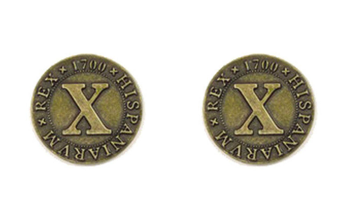 Pirate Doubloons Themed Gaming Coins - Medium 25mm (12-Pack) - 