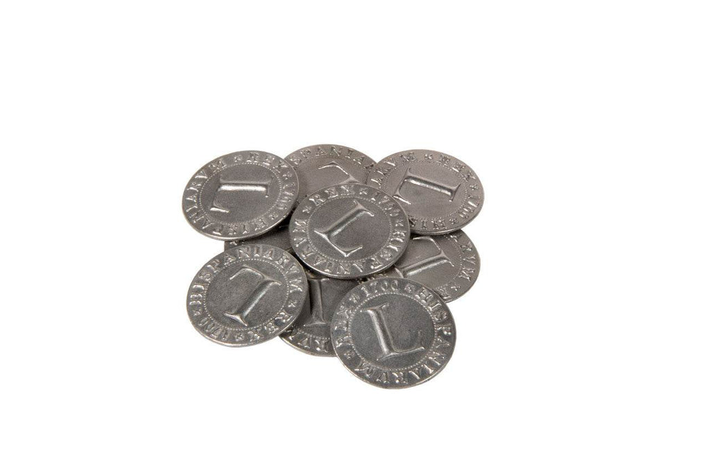 Pirate Doubloons Themed Gaming Coins - Large 30mm (9-Pack) - 