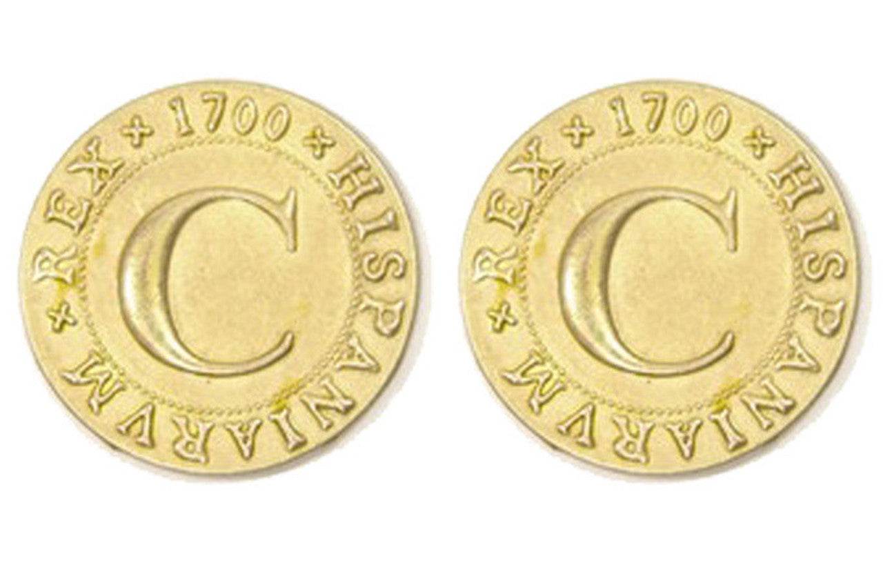 Pirate Doubloons Themed Gaming Coins - Jumbo 35mm (6-Pack) - 