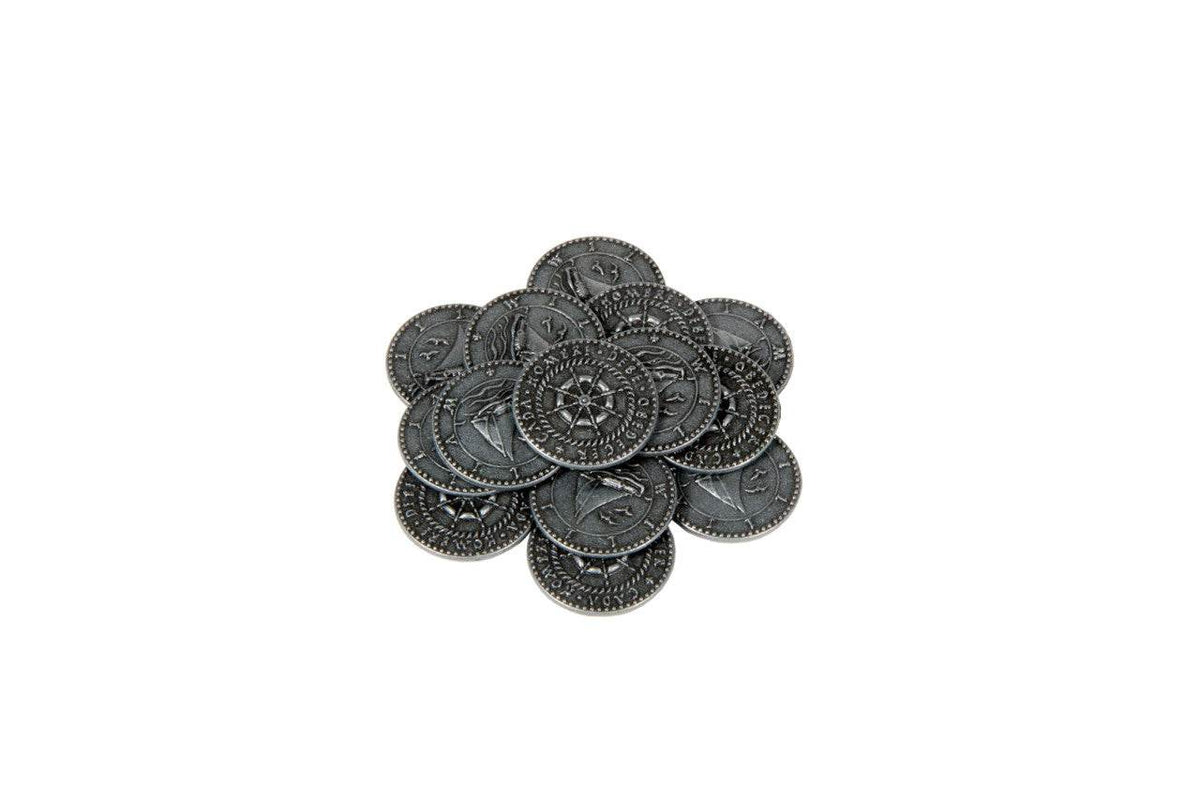Pirate Ships Themed Gaming Coins - Small 20mm (15-Pack) - 