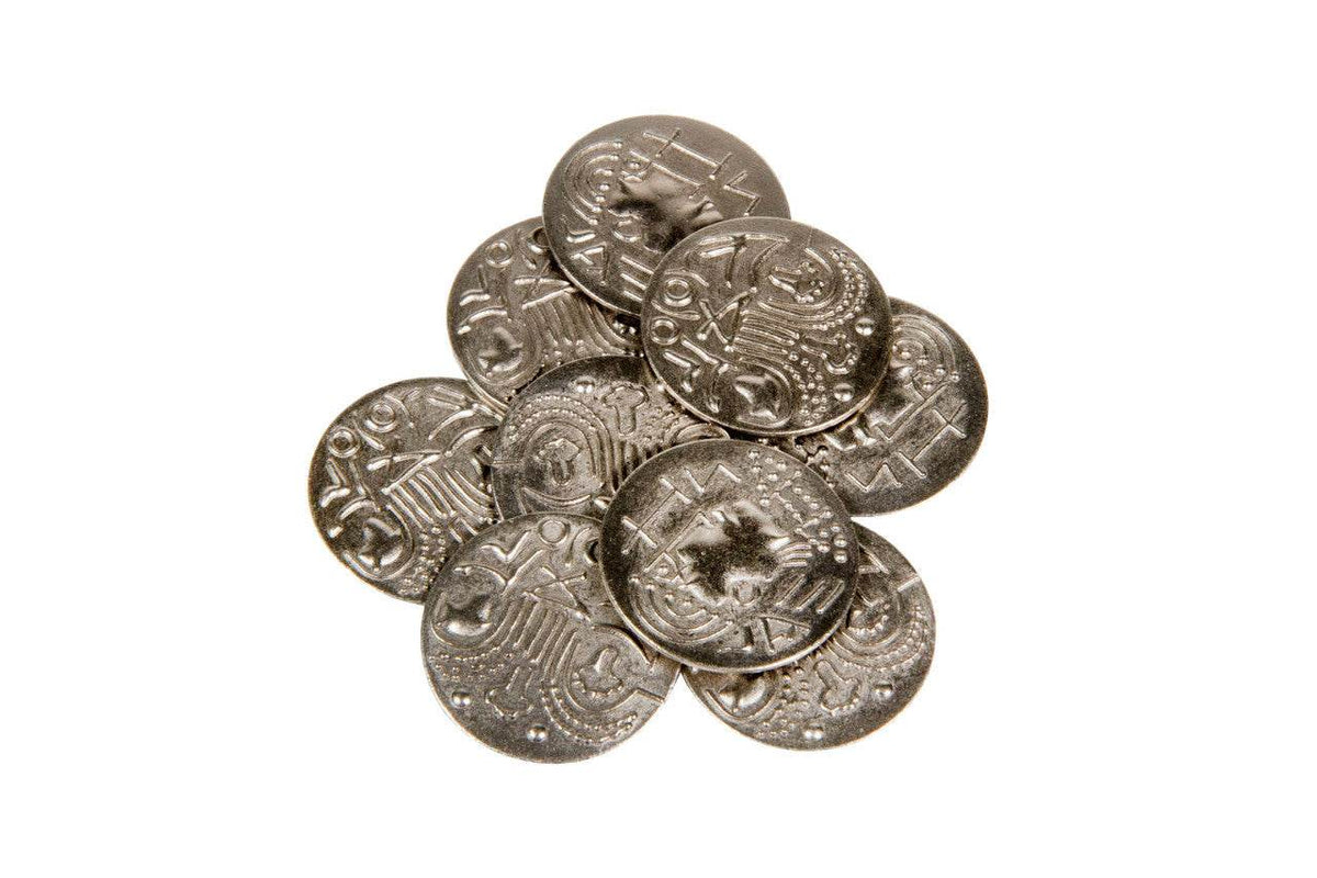 Anglo-Saxon Themed Gaming Coins - Large 30mm (9-Pack) - 