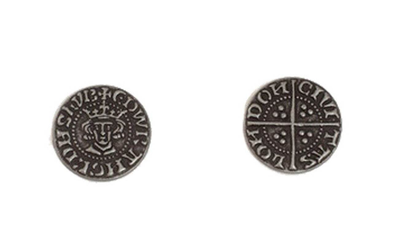 Early English Kings Themed Gaming Coins - Small 20mm (15-Pack) - 