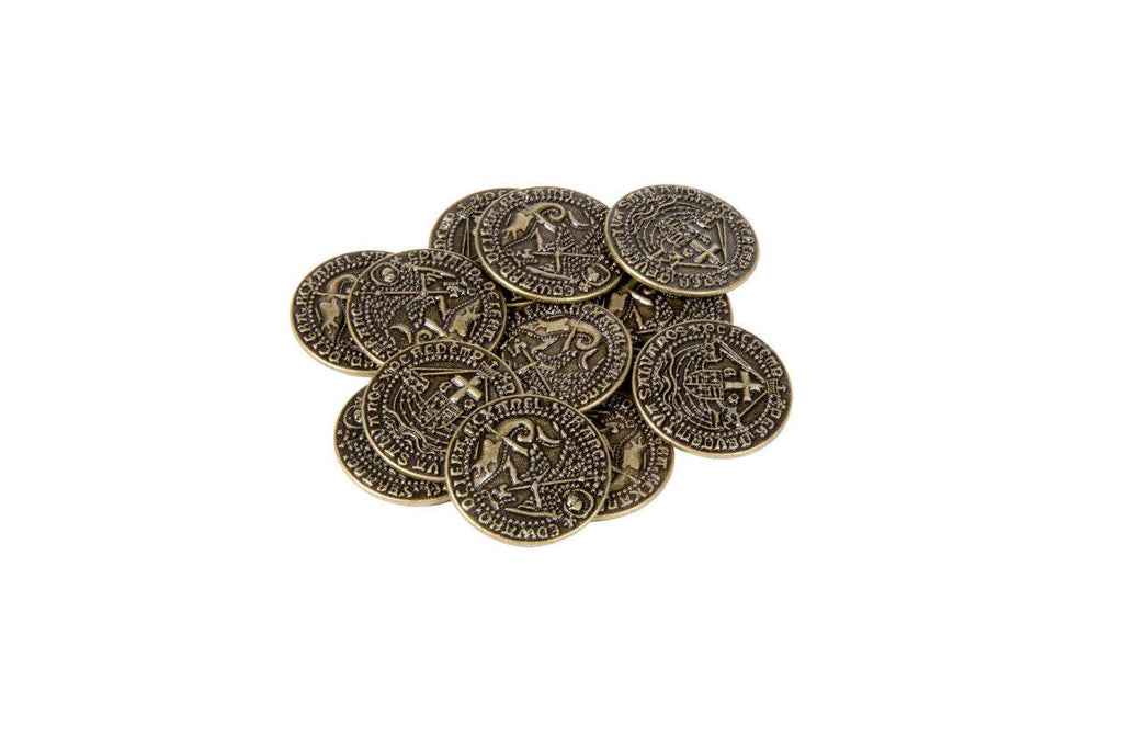 Early English Kings Themed Gaming Coins - Medium 25mm (12-Pack) - 
